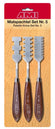 AMI Malspachtel Set Nr.5 Textur 21x2,5cm 3 Stück