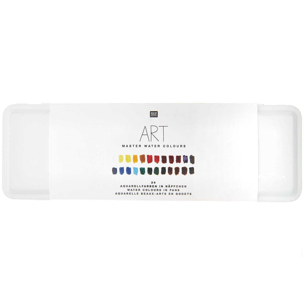 Rico Design Art Master Aquarellfarben in Näpfchen 24 Farben