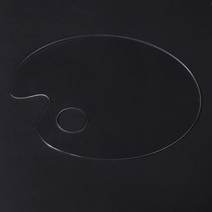Acryl- Malpalette oval klar 30x20cm 1 Stück