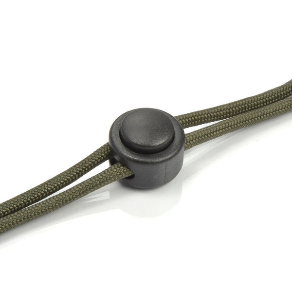 Acryl Kordelstopper schwarz 22x18mm 2 Stück/Pkg.