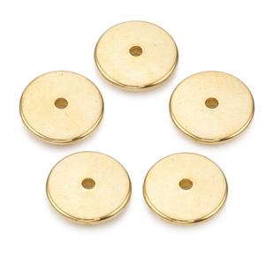 Acrylperle Scheibe flach gold 18x3mm 10 Stück/Btl