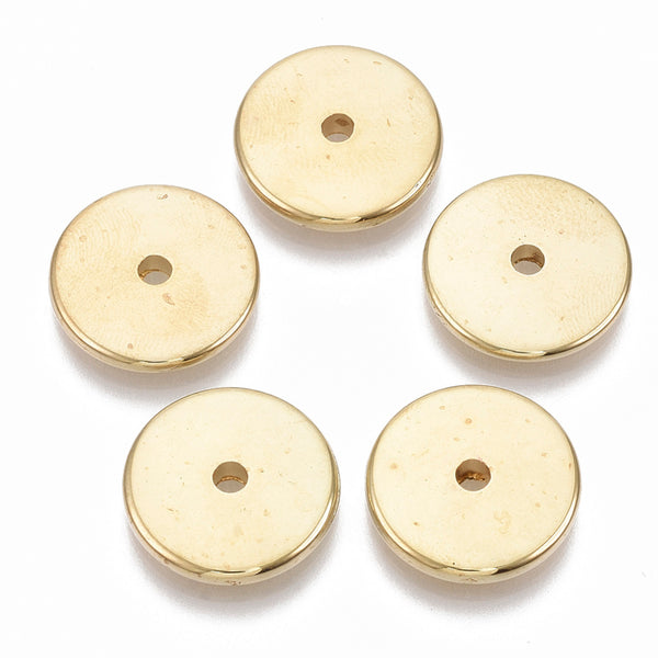 Acrylperle Scheibe flach gold 18x3mm 10 Stück/Btl