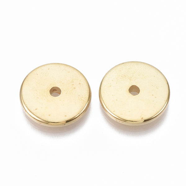 Acrylperle Scheibe flach gold 18x3mm 10 Stück/Btl
