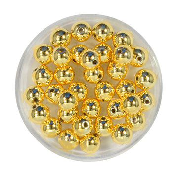 Acrylperle rund gold glänzend 6mm 65 Stück/Dose