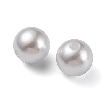 Acrylperlen-Set weiß verschiedene Größen 4-12mm 761 Stück