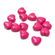 Acrylperlen Herz pink 10mm 25 Stk./Btl.