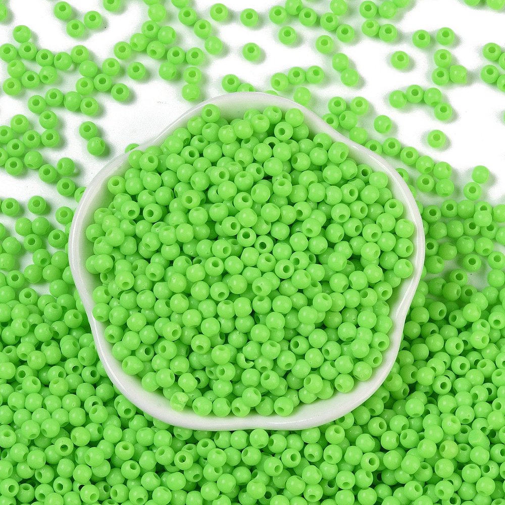Acrylperlen Uni 4mm Lochbohrung 1,6mm 600 Stück