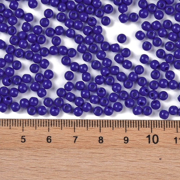 Acrylperlen Uni 4mm Lochbohrung 1,6mm 600 Stück