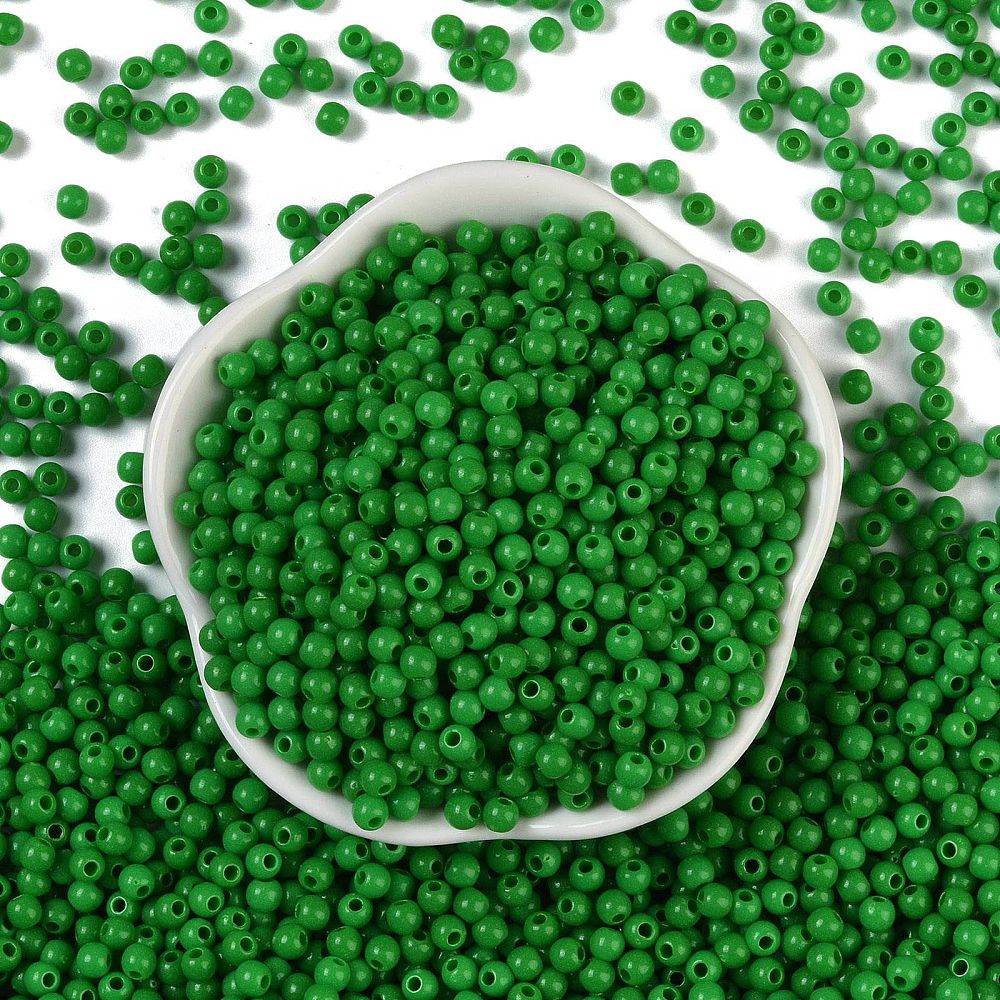 Acrylperlen Uni 4mm Lochbohrung 1,6mm 600 Stück