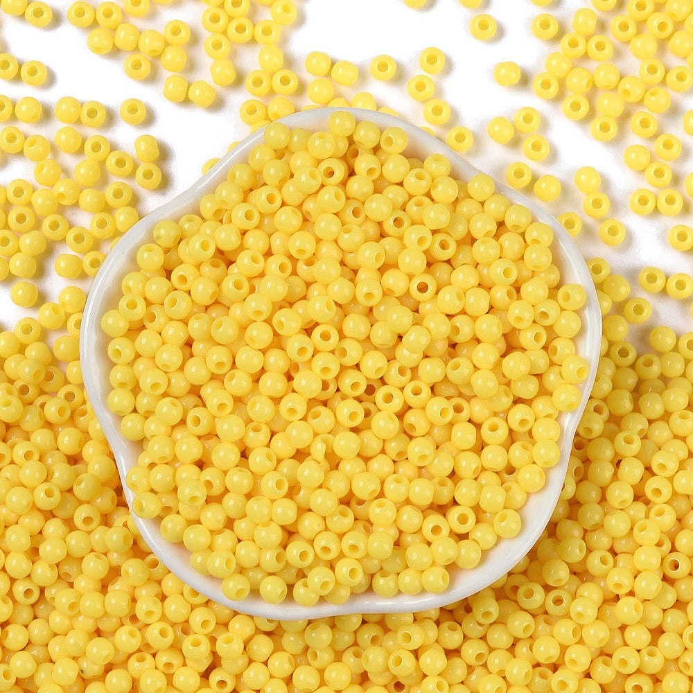 Acrylperlen Uni 4mm Lochbohrung 1,6mm 600 Stück