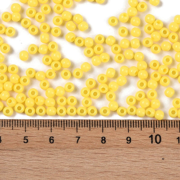Acrylperlen Uni 4mm Lochbohrung 1,6mm 600 Stück