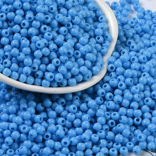 Acrylperlen Uni 4mm Lochbohrung 1,6mm 600 Stück