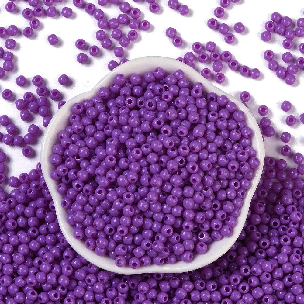 Acrylperlen Uni 4mm Lochbohrung 1,6mm 600 Stück