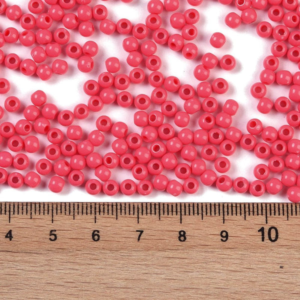 Acrylperlen Uni 4mm Lochbohrung 1,6mm 600 Stück