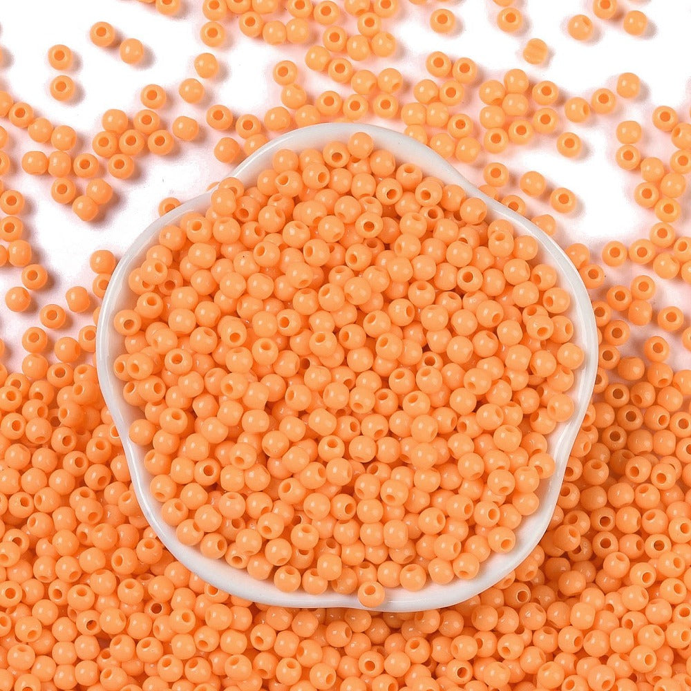 Acrylperlen Uni 4mm Lochbohrung 1,6mm 600 Stück