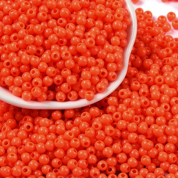 Acrylperlen Uni 4mm Lochbohrung 1,6mm 600 Stück
