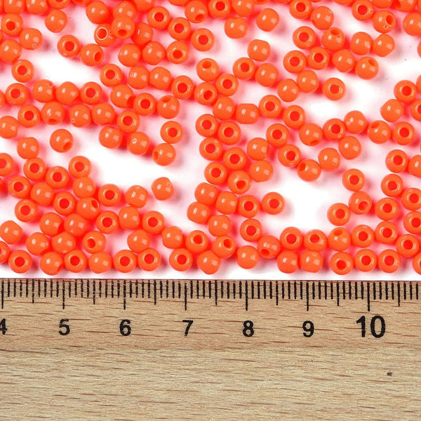 Acrylperlen Uni 4mm Lochbohrung 1,6mm 600 Stück