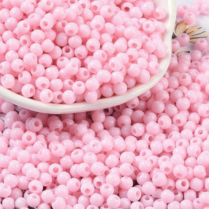 Acrylperlen Uni 4mm Lochbohrung 1,6mm 600 Stück