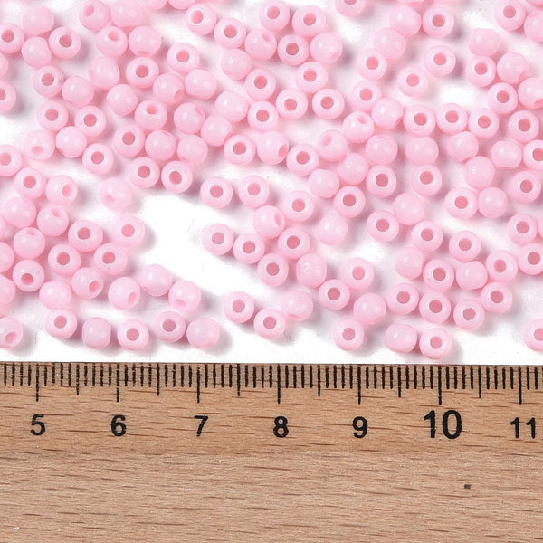 Acrylperlen Uni 4mm Lochbohrung 1,6mm 600 Stück