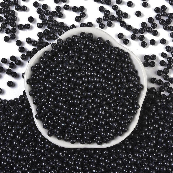 Acrylperlen Uni 4mm Lochbohrung 1,6mm 600 Stück