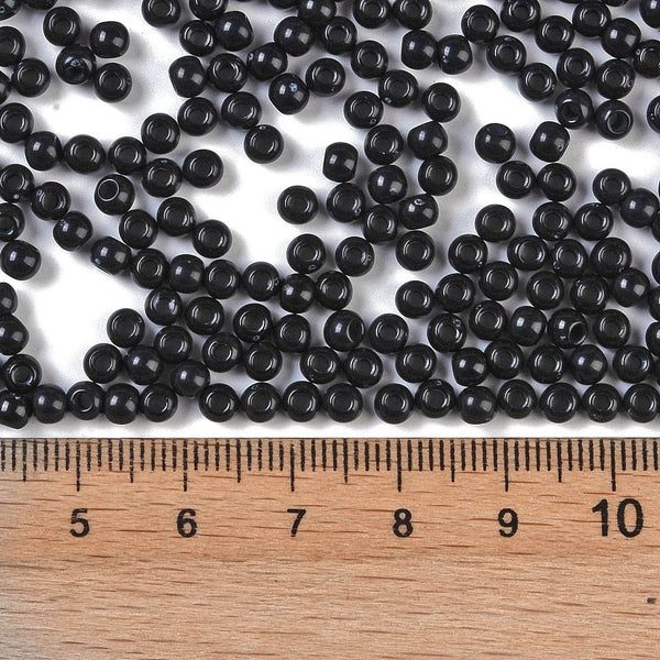 Acrylperlen Uni 4mm Lochbohrung 1,6mm 600 Stück