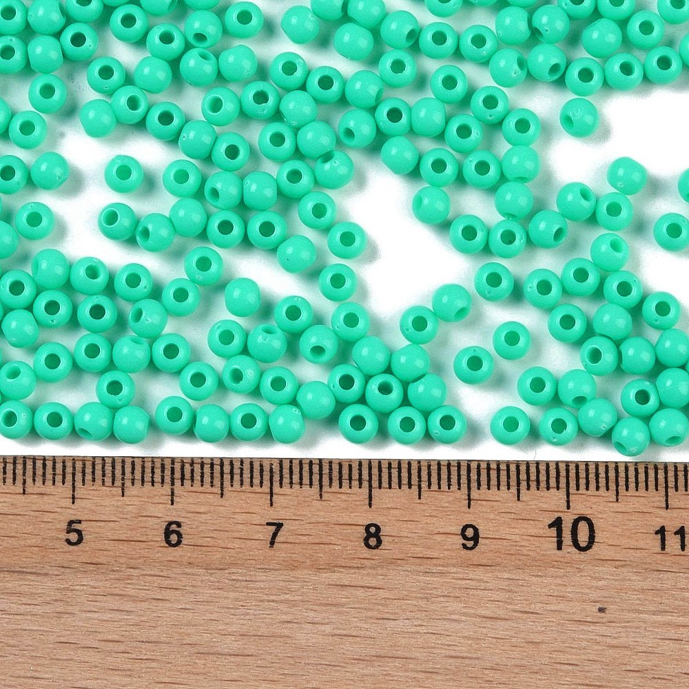 Acrylperlen Uni 4mm Lochbohrung 1,6mm 600 Stück