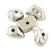 Acrylperlen Nuggets silber unförmig ca. 11x8mm 35 Stück/Dose