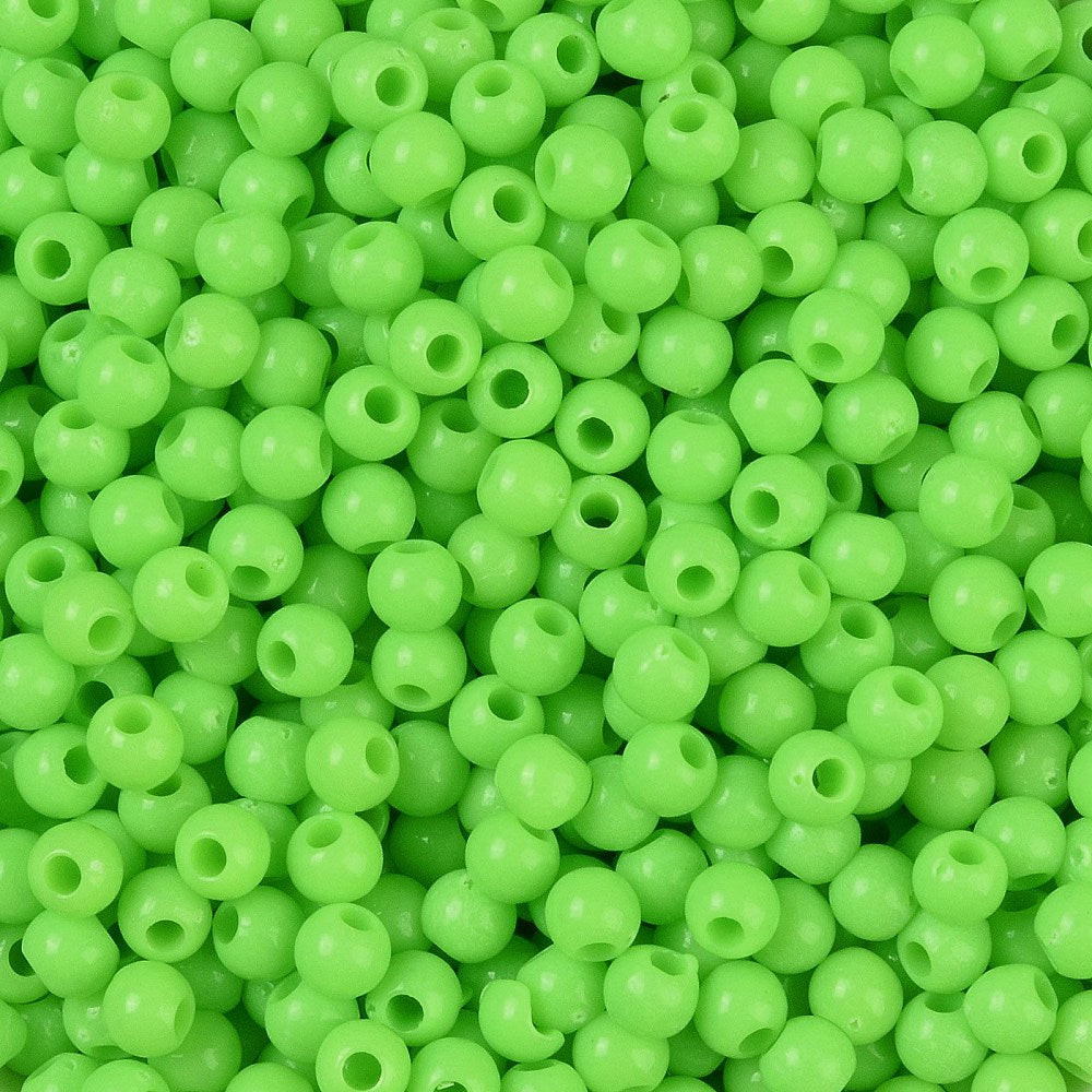 Acrylperlen Uni 4mm Lochbohrung 1,6mm 600 Stück