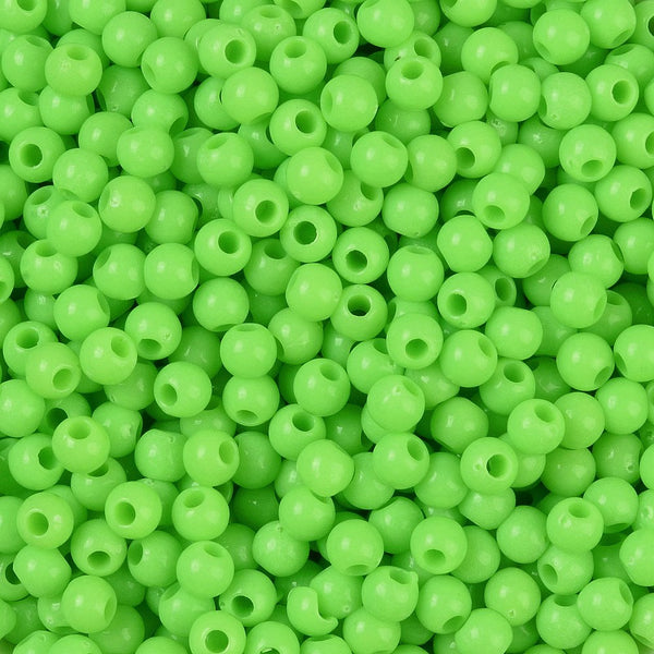 Acrylperlen Uni 4mm Lochbohrung 1,6mm 600 Stück