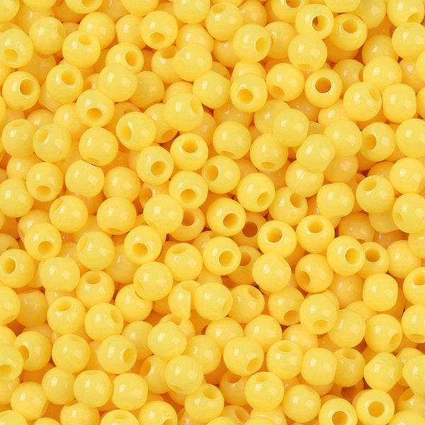 Acrylperlen Uni 4mm Lochbohrung 1,6mm 600 Stück