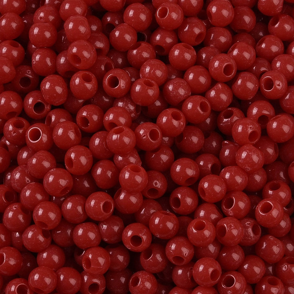 Acrylperlen Uni 4mm Lochbohrung 1,6mm 600 Stück