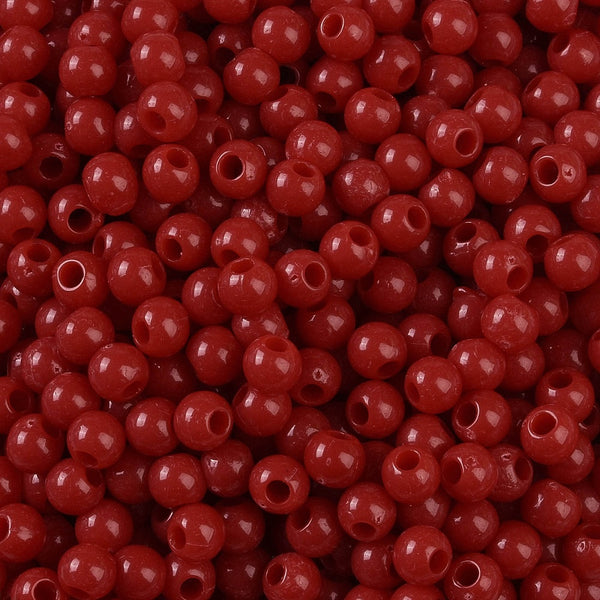 Acrylperlen Uni 4mm Lochbohrung 1,6mm 600 Stück