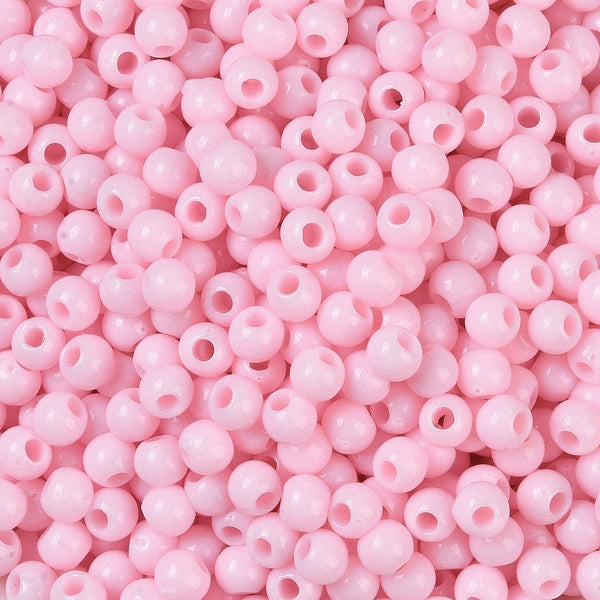 Acrylperlen Uni 4mm Lochbohrung 1,6mm 600 Stück