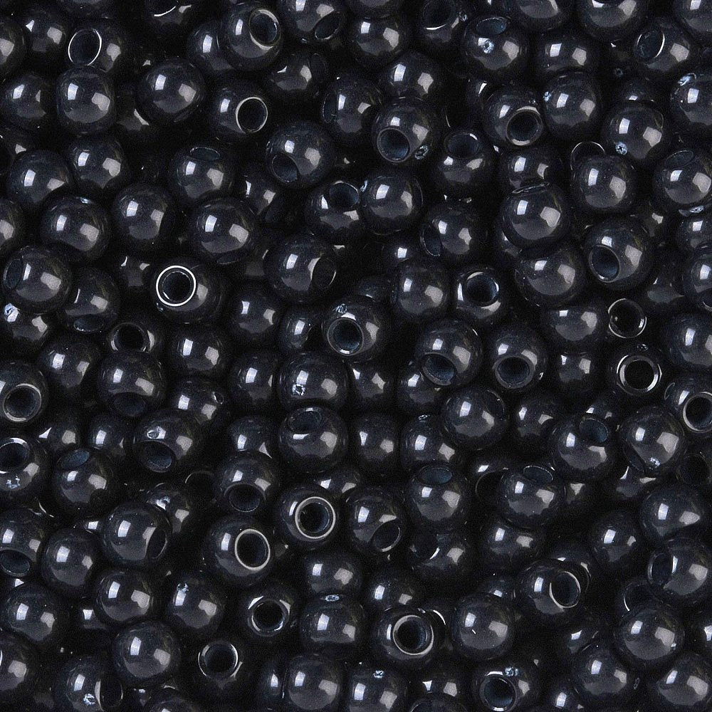 Acrylperlen Uni 4mm Lochbohrung 1,6mm 600 Stück