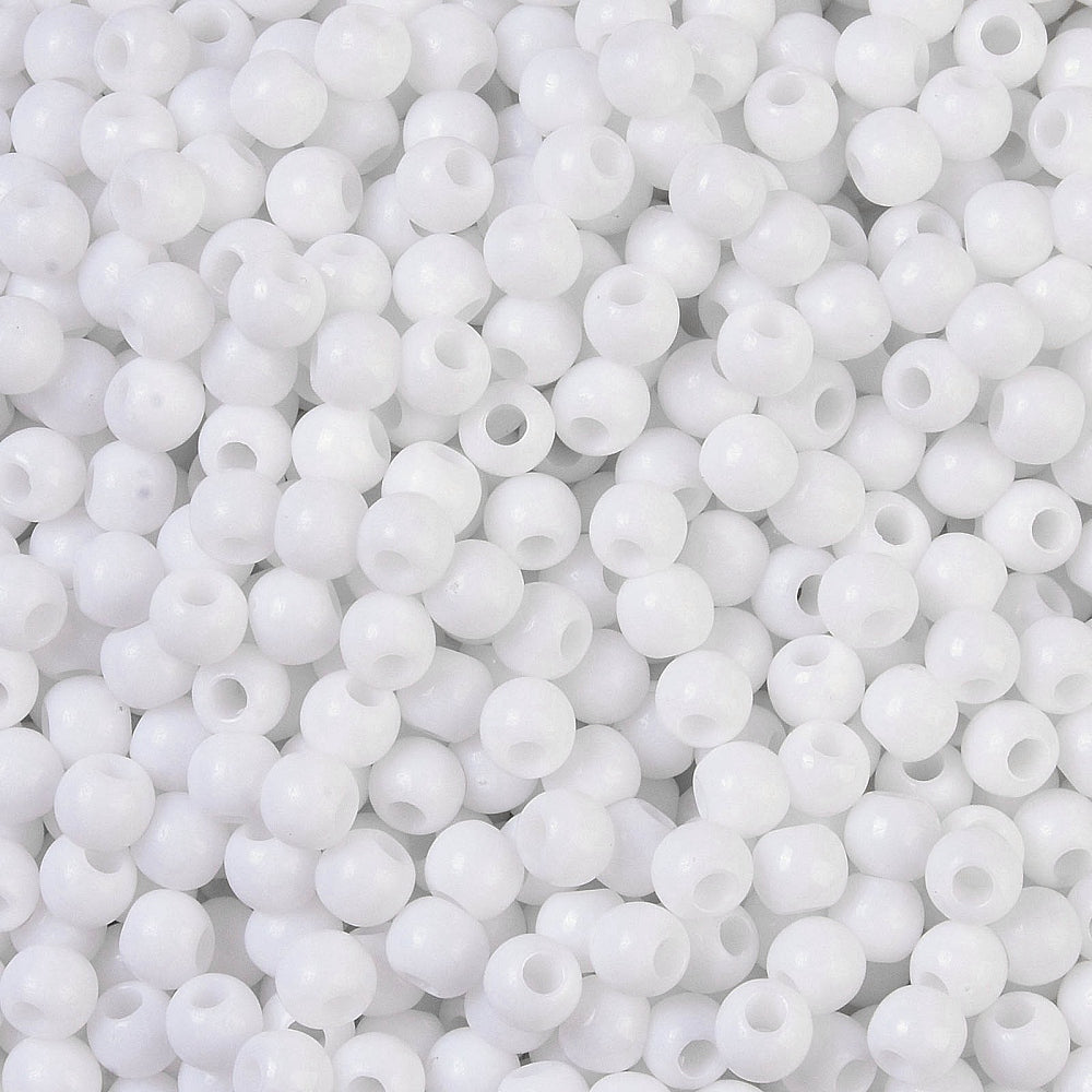 Acrylperlen Uni 4mm Lochbohrung 1,6mm 600 Stück