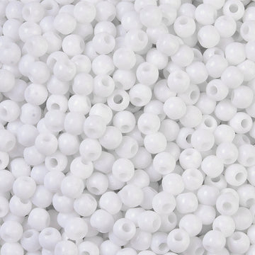Acrylperlen Uni 4mm Lochbohrung 1,6mm 600 Stück