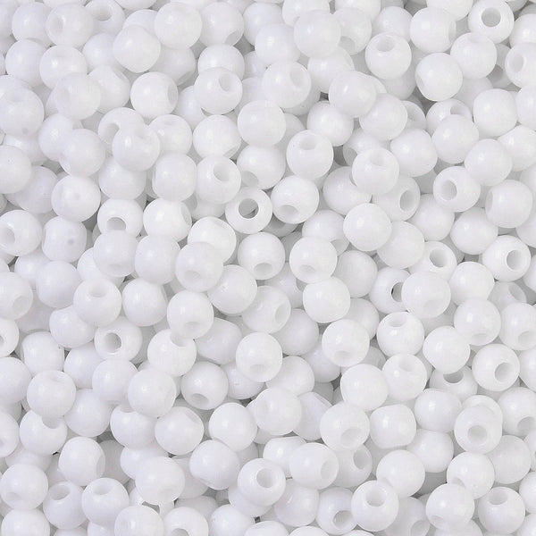 Acrylperlen Uni 4mm Lochbohrung 1,6mm 600 Stück
