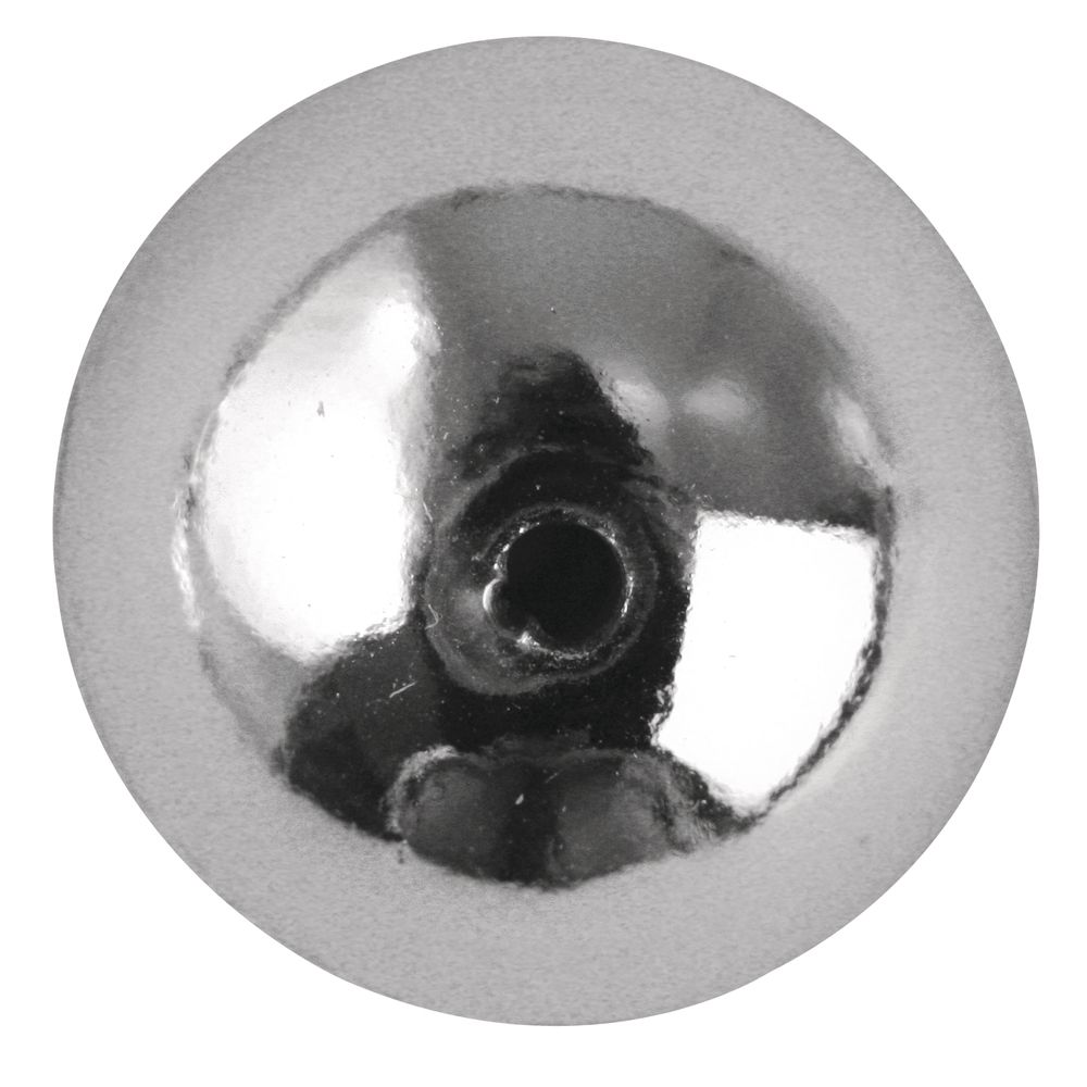 Acrylperlen silber rund 6mm 65 Stück / Dose