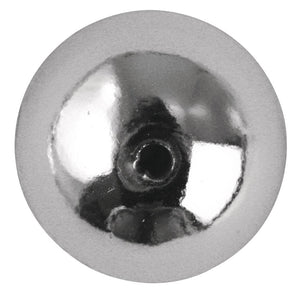 Acrylperlen silber rund 6mm 65 Stück / Dose