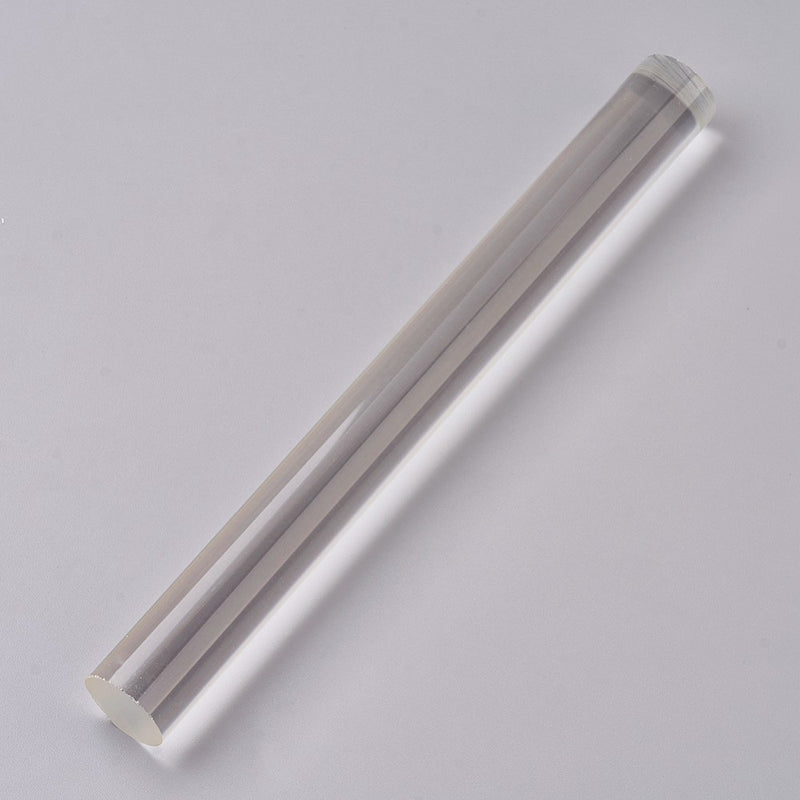 Acrylroller massiv glatt transparent 197x20mm