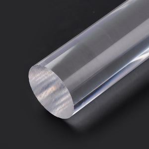 Acrylroller massiv glatt transparent 197x20mm