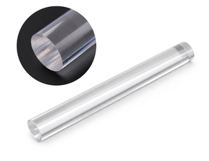 Acrylroller massiv glatt transparent 197x20mm