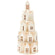 Adventskalender "Holz-Haus-Pyramide" 29 Teilen FSC 100% 51x23cm