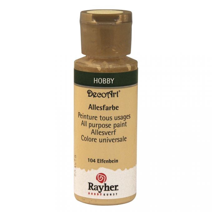 Rayher Allesfarbe, 59ml DecoArt Bastelfarbe Acrylfarbe Hobbyfarbe