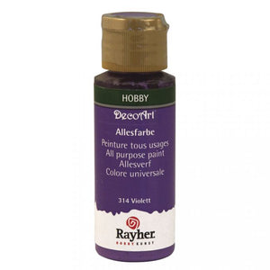 Rayher Allesfarbe, 59ml DecoArt Bastelfarbe Acrylfarbe Hobbyfarbe