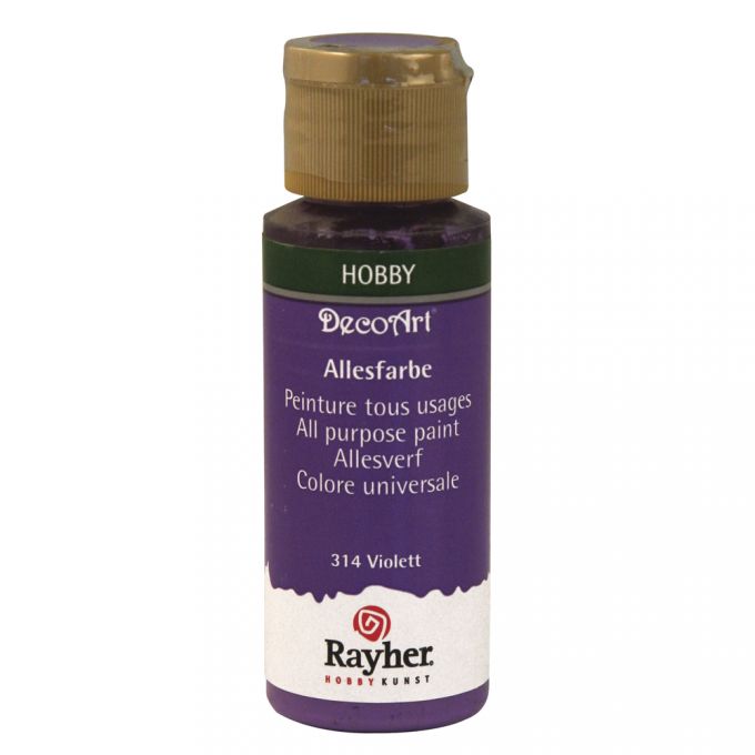Rayher Allesfarbe, 59ml DecoArt Bastelfarbe Acrylfarbe Hobbyfarbe