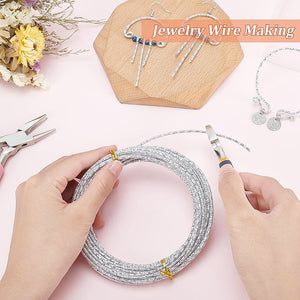 Aludraht 2 mm silberfarben Diamantschliff 10 m