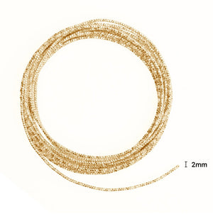 Aludraht gehämmert hell gold 2mm 500g 60m