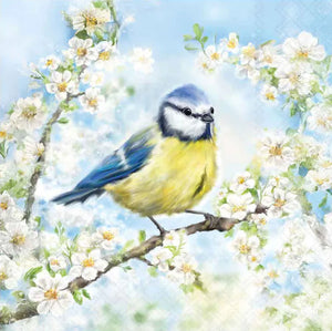 Ambiente Servietten Blossom Time Vogel mit Kirschblüten FSC Mix 33x33cm 20 Stück / Packung
