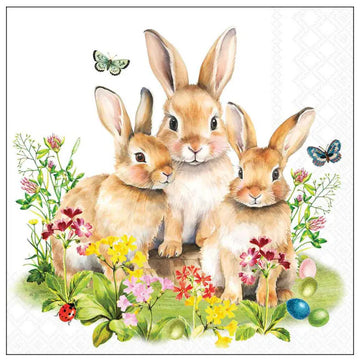 Ambiente Servietten Bunny family FSC Mix 33x33cm 20 Stück / Packung